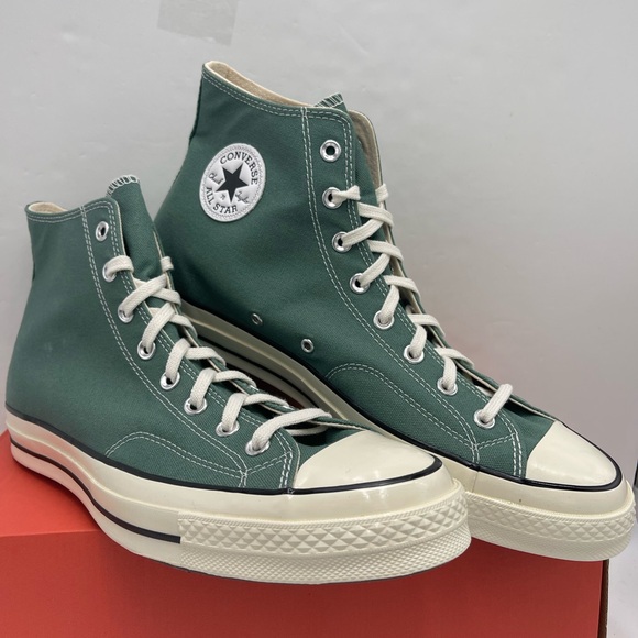 Converse Men's A06521C
CHUCK 70 HI
ADMIRAL ELM/EGRET/BLK Green High-Top Sneakers - Picture 2 of 16